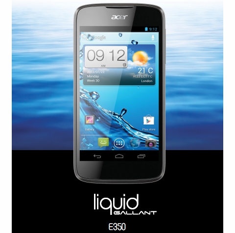 Acer Liquid Gallant E350 spotted  Android ICS included   Unwired View