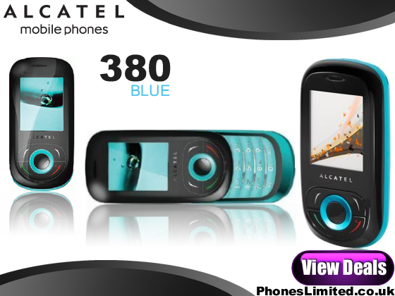 Alcatel OT 380 Deals   Alcatel 380 Blue Now on Vodafone   Phones
