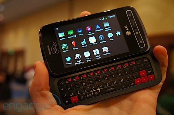 LG Optimus Slider on Virgin Mobile at CTIA EA 2011  we go hands