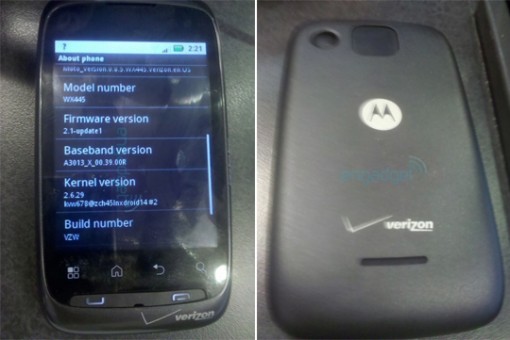 Motorola XT610 and WX445  Citrus  Appear in Verizon Inventory