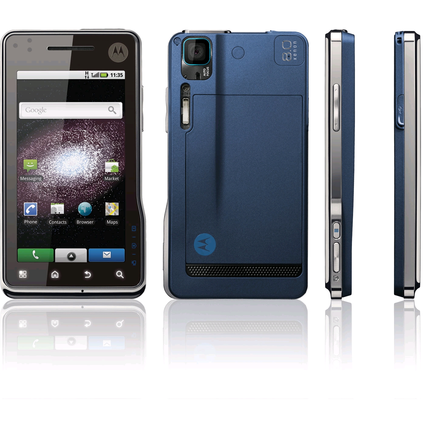 Motorola Milestone XT720   Navy blue  Unlocked  Smartphone