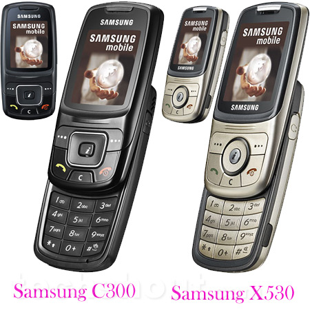 Samsung C300  X530 Entry Level Slide Up Mobile Phones launched in