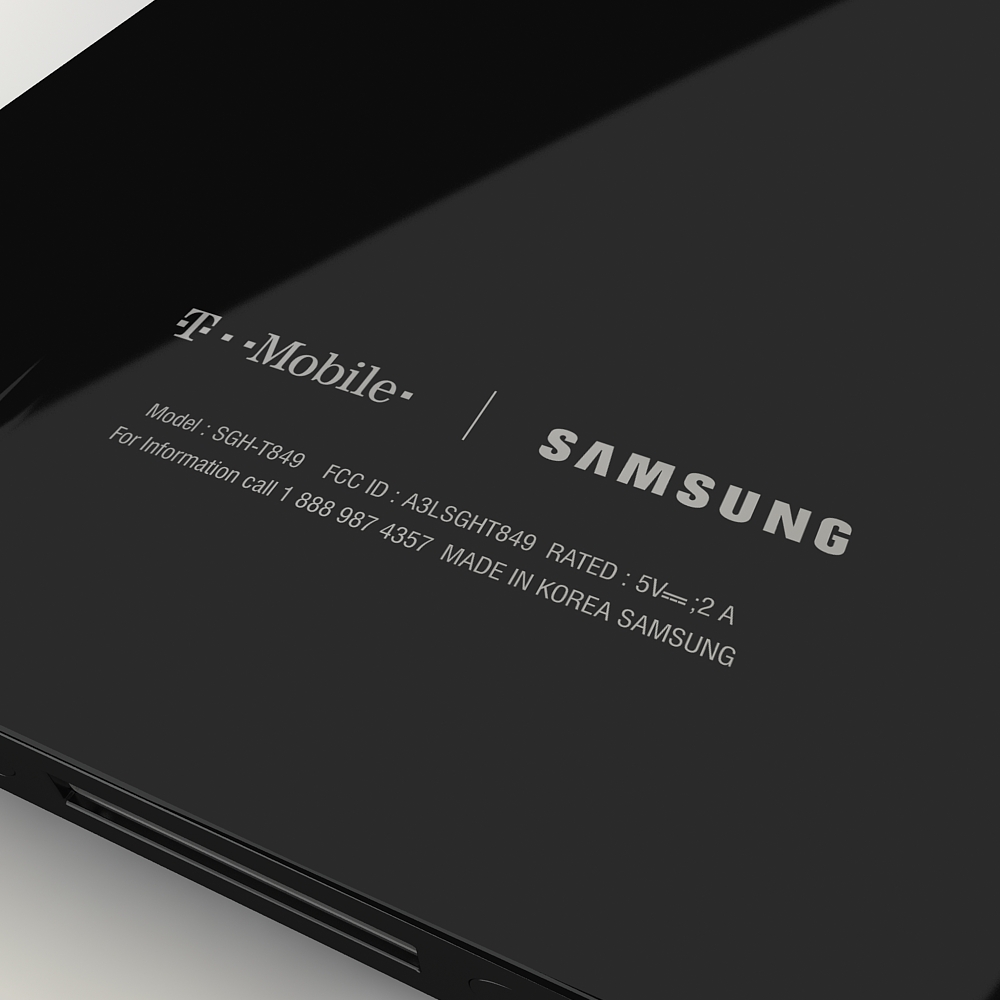 Samsung Galaxy Tab T Mobile SGH T849 3D Model Game ready  max