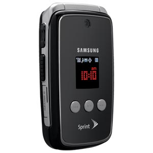 Sprint Cell Phone   Samsung Z700 Black   Wirefly