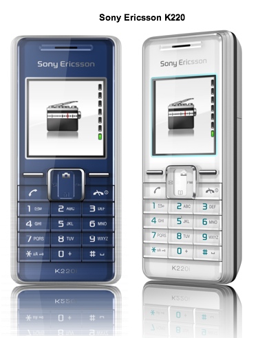 Sony Ericsson K220 and K200 Candybar Phones   iTech News Net