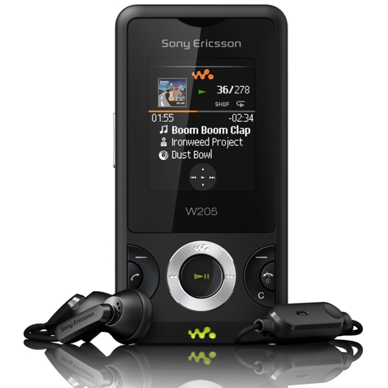 Sony Ericsson announces W205 Walkman and S312 Snapshot phones
