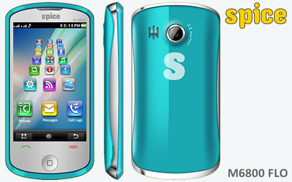 Spice M 6800 FLO Price In India   Spice Touch Screen Mobile Phone